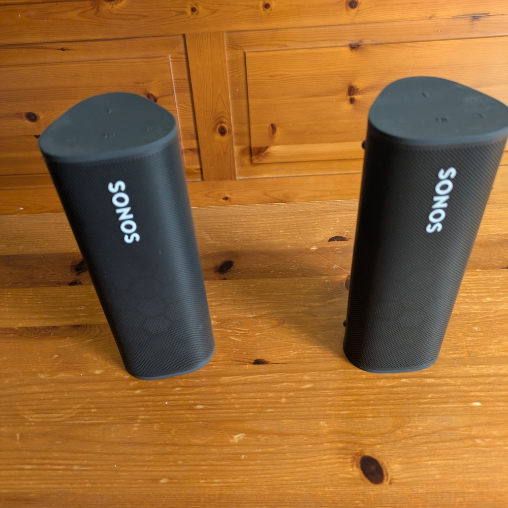 Sonos Black Portable Speakers - Stereo Pair